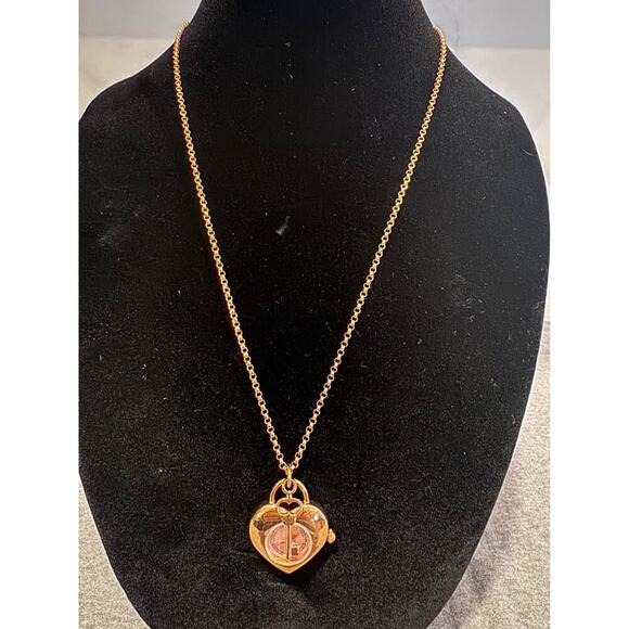 Milor Italy Bronze Watch Necklace Link Key to My Heart Watch - Picture 1 of 3